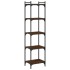Librería 5 estantes madera ingeniería roble marrón 40x30x154