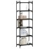 Librería de 6 estantes madera de ingeniería negro 60x30x188