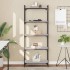 Librería 5 estantes madera ingeniería gris Sonoma 60x30x154