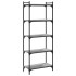 Librería 5 estantes madera ingeniería gris Sonoma 60x30x154
