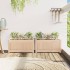 Jardineras de exterior 2 unidades madera maciza de