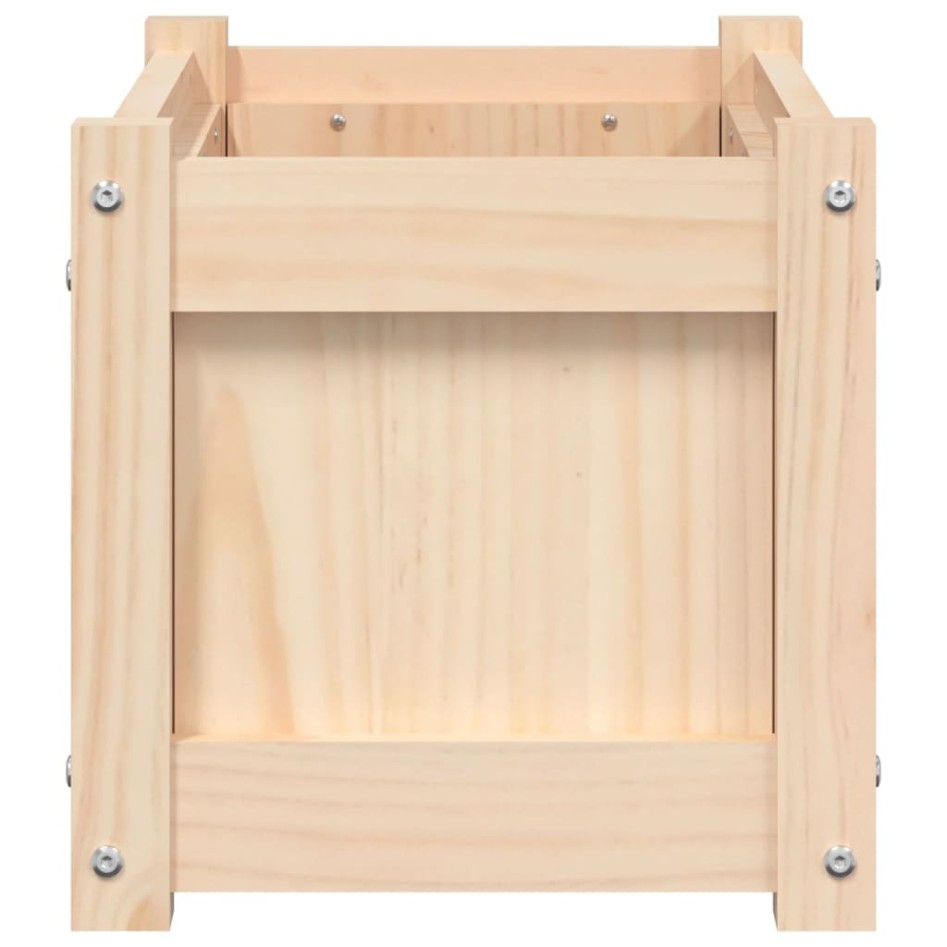 Jardineras de exterior 2 unidades madera maciza de