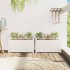 Jardineras de exterior 2 unidades madera maciza de pino