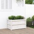 Jardinera de madera maciza de pino blanca 90x50x50