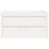 Jardinera de madera maciza de pino blanca 90x50x50