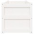 Jardinera de madera maciza de pino blanca 90x50x50