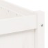 Jardinera de madera maciza de pino blanca 90x50x50
