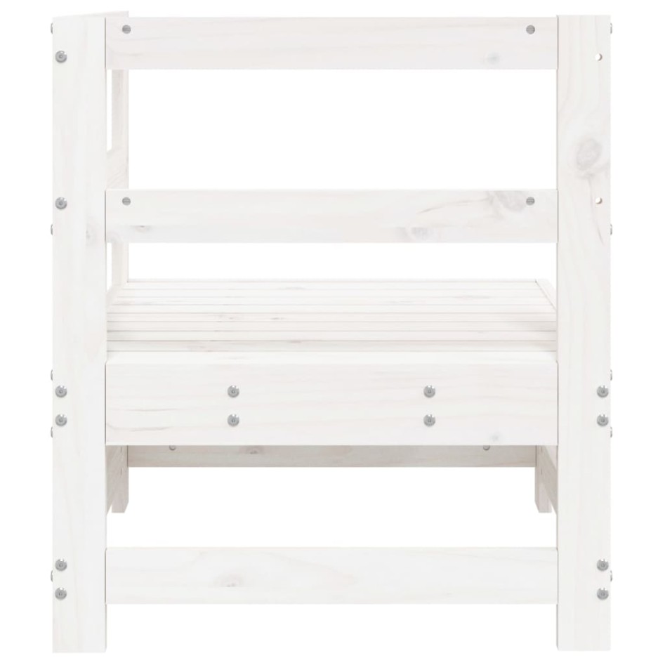 Sofá de esquina de jardín madera maciza de