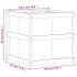 Jardinera de madera maciza Douglas 70x70x70