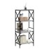 Librería 4 estantes madera ingeniería gris Sonoma 59x35x132