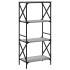 Librería 4 estantes madera ingeniería gris Sonoma 59x35x132
