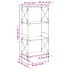 Librería 4 estantes madera ingeniería gris Sonoma 59x35x132
