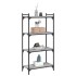 Librería 4 estantes madera ingeniería gris Sonoma 60x30x120