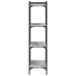 Librería 4 estantes madera ingeniería gris Sonoma 60x30x120