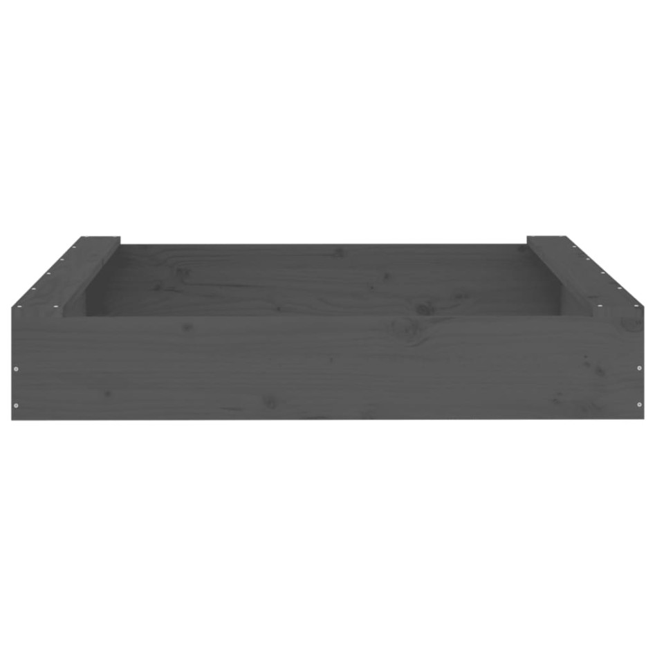 Arenero con asientos cuadrado madera maciza de pino