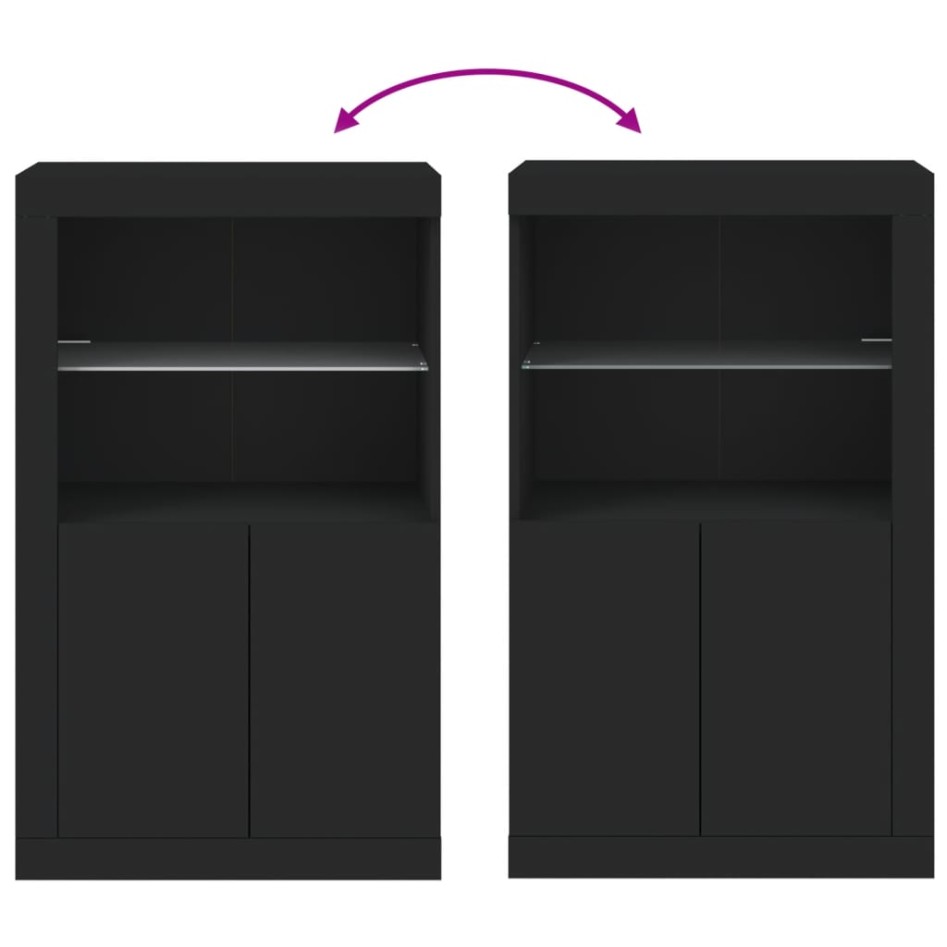 Aparador con luces LED madera de ingeniería