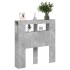 Cabecero LED madera ingeniería gris hormigón 100x18,5x103,5