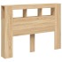 Cabecero LED madera ingeniería roble Sonoma 140x18,5x103,5
