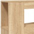 Cabecero LED madera ingeniería roble Sonoma 140x18,5x103,5