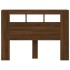 Cabecero LED madera ingeniería marrón roble 140x18,5x103,5