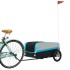 Remolque para bicicleta hierro negro y azul 45