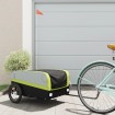 Remolque para bicicleta hierro negro y verde 45 kg