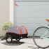 Remolque para bicicleta hierro negro y naranja 30