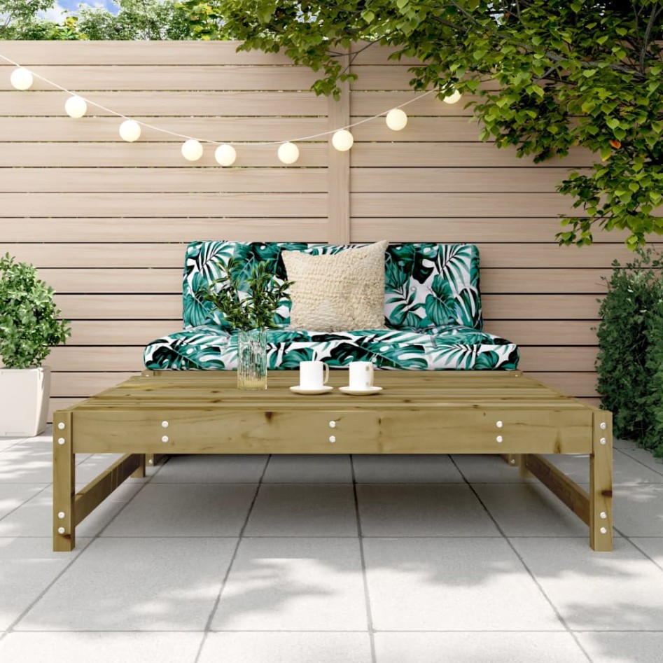 Taburete de jardín madera de pino impregnada 120x80