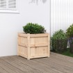 Jardinera madera maciza de pino 50x50x50 cm