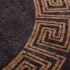 Alfombra lavable antideslizante negro y dorado Ø 200