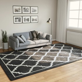 Alfombra lavable antideslizante negro y blanco 190x300