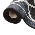 Alfombra lavable antideslizante negro y blanco 190x300
