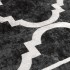 Alfombra lavable antideslizante negro y blanco 190x300
