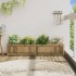 Jardinera de madera de pino impregnada 150x31x31