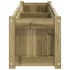 Jardinera de madera de pino impregnada 150x31x31
