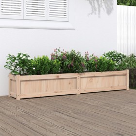 Jardinera de madera maciza de pino 180x31x31