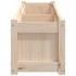 Jardinera de madera maciza de pino 180x31x31
