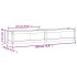 Jardinera de madera maciza de pino 180x31x31