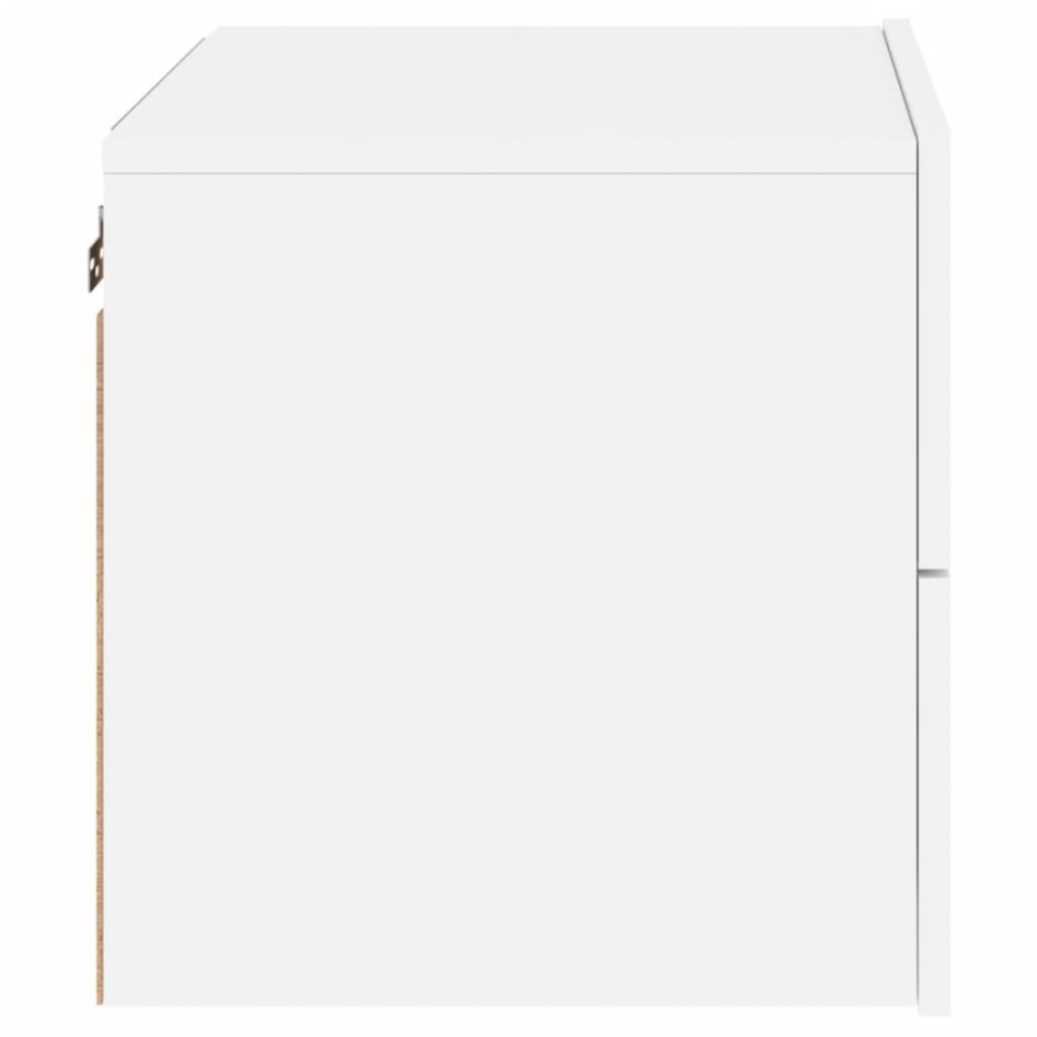 Mesita de noche de pared con luces LED