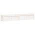 Jardinera de madera maciza de pino blanca 180x31x31