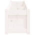 Jardinera de madera maciza de pino blanca 180x31x31