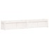 Jardinera de madera maciza de pino blanca 180x31x31