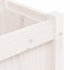 Jardinera de madera maciza de pino blanca 180x31x31