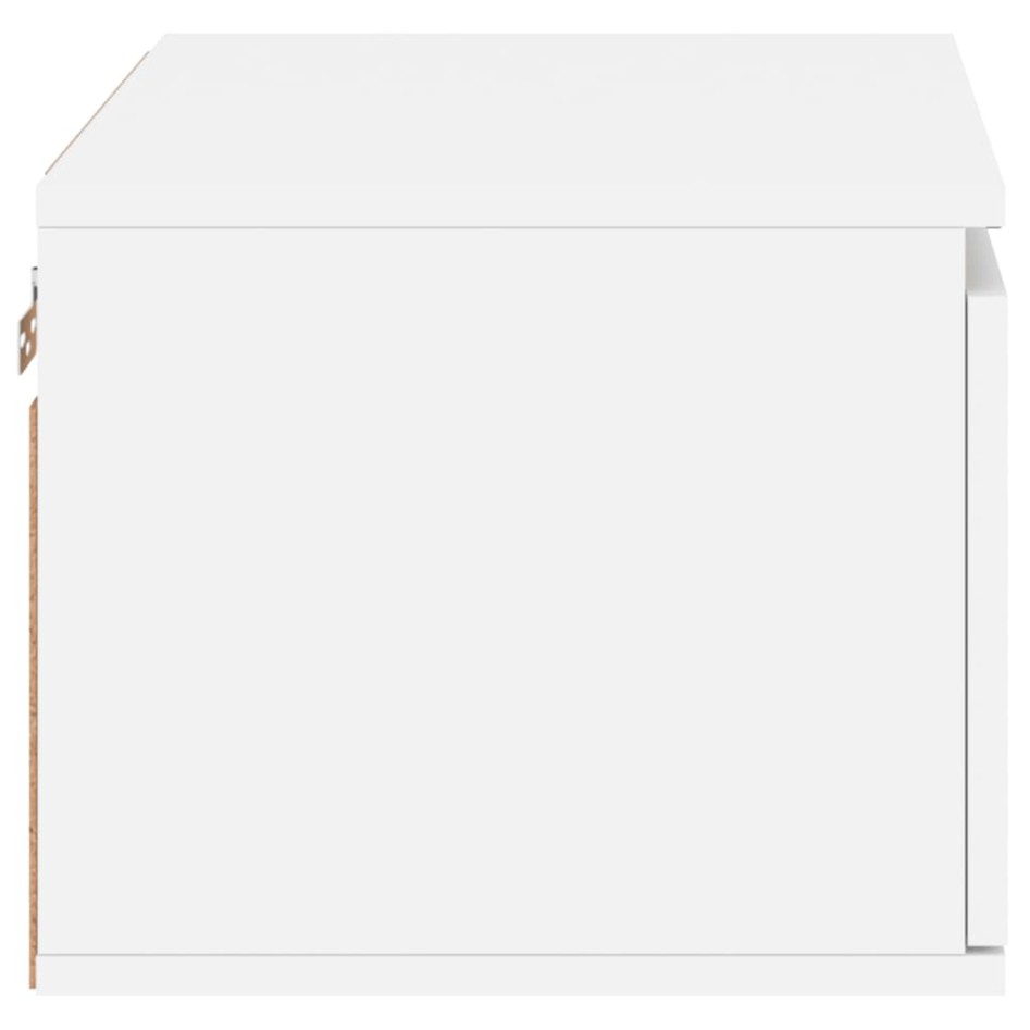 Mesitas de noche de pared con luces LED 2 unidades