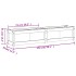 Jardinera madera maciza de abeto Douglas 150x31x31