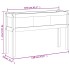 Jardinera con patas madera maciza de pino 110x31x70