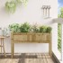 Jardinera con patas madera de pino impregnada 110x31x70