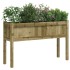 Jardinera con patas madera de pino impregnada 110x31x70
