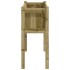 Jardinera con patas madera de pino impregnada 110x31x70