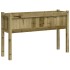 Jardinera con patas madera de pino impregnada 110x31x70